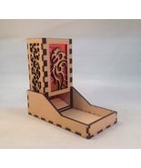 Dragon v6 Dice Tower &amp; Tray Neon Pink Acrylic Window COMPACT DESIGN Lase... - $41.66 CAD