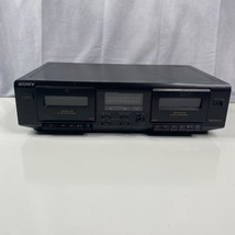 Sony Dolby Stereo Dual Cassette Tape Deck Dubbing Recorder TC-WE305 POWERS ON - $36.95