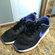 Nike Air Max Tavas Black White Blue Running Shoes 705149-025 Mens size 14 - £40.48 GBP