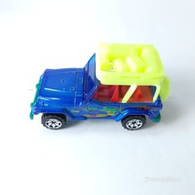 Matchbox Jeep Wrangler Mattel 1998 1:56 Toy Car Vintage Diecast I239 Blue - $5.93