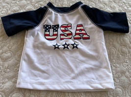 Koala Kids Boys Red White Blue USA Flag Stars Rash Guard Swim Shirt 3 months - £5.96 GBP