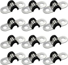 Akihisa 12 Pcs 13Mm Rubber Pipe Strap 304 Stainless Steel Rubber Cushion... - $32.99