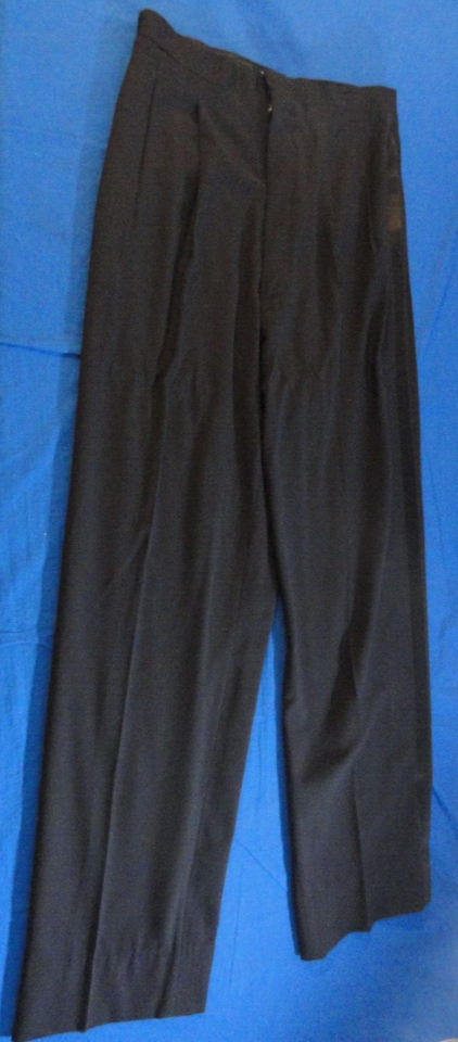 1971 USAF U.S. AIR FORCE BLACK MESS DRESS PANTS SLACKS UNIFORM 30X31 - $83.38