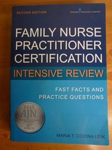 Family Nurse Practitioner Certification Intensive Review by Leik  Paperb... - $25.95