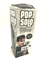 Pop Solo Karaoke Microphone Bluetooth Wireless Smartphone Black Tzumi #NO9556 - £8.81 GBP