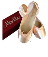 Mirella Academie Ms101ac Pointe Ballet Shoes Pink, Sz 7.5, 1x Nib Orig. $80 - $31.34