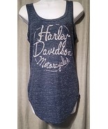 Genuine Motor Clothes Harley Davidson Women’s Tank Top Blue Size Large - $23.06 CAD