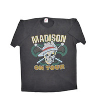 Vintage Madison On Tour T Shirt Mens M Metal Rock Band Skull Made in USA - $122.49