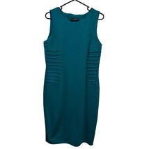 NEW Spense Dress Size 14 Large Midi Green Sleeveless Polyester Rayon Spa... - $20.69