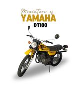 Homemade Motorcycle Yamaha DT100 Yellow Version Classic Vintage Model  - £173.75 GBP