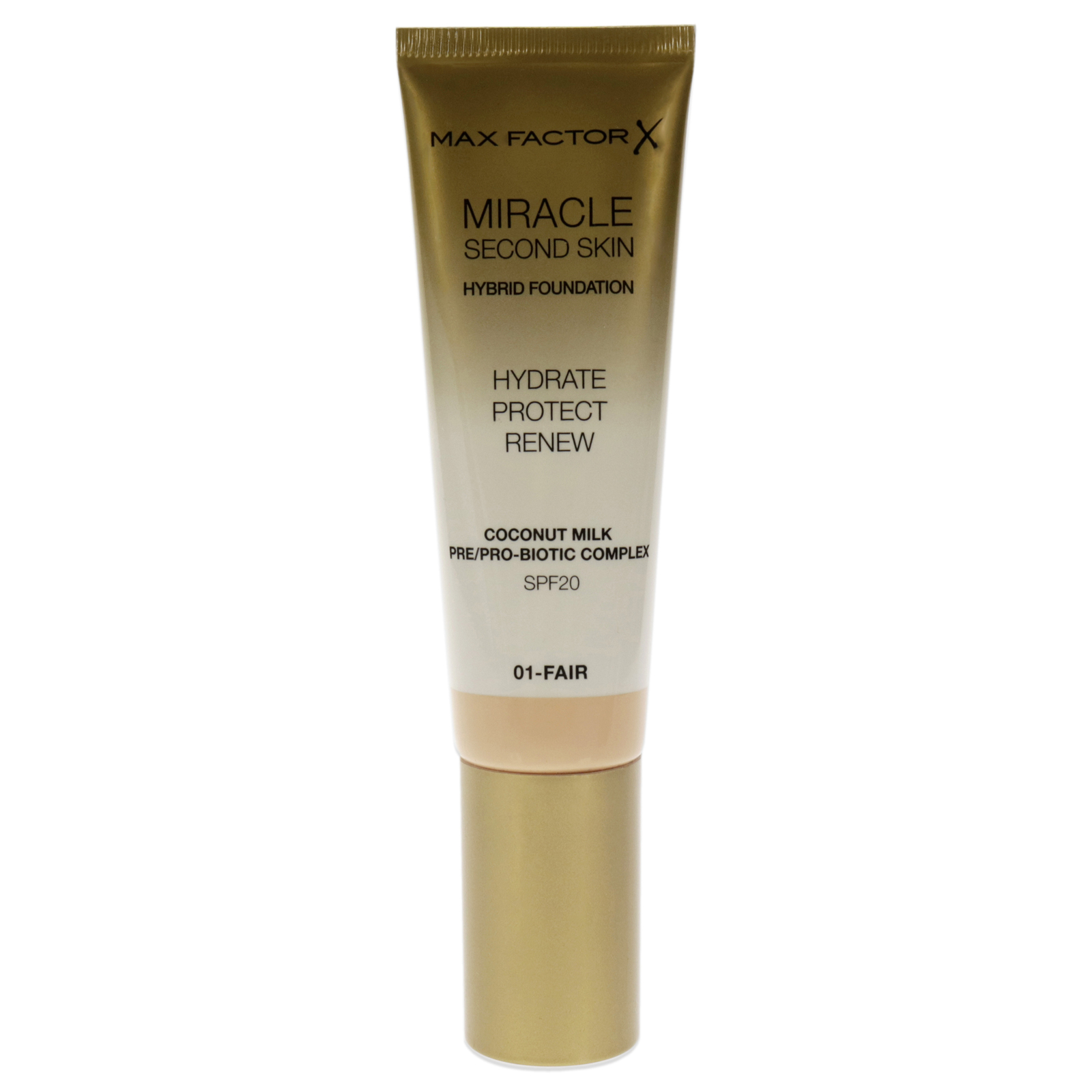 Miracle Second Skin Foundation SPF 20 - 01 Fair by Max Factor  - $13.90