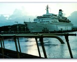 Cruise Navicella Entrare Panama Canale Panama Unp Cromo Cartolina S13 - $4.04