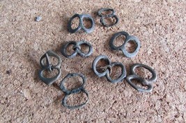 8 Small 17th Century Button Buckles - £15.44 GBP