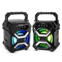 Bluetooth Speaker Mini Portable AUX SD/TF TWS Function Party Lights (pack of 2). - £27.82 GBP