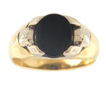 Men&#39;s Fashion Ring 14kt Yellow and White Gold 276444 - £401.05 GBP