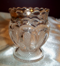EAPG TEXAS Pattern Glass Toothpick Holder US Glass Co - £7.87 GBP