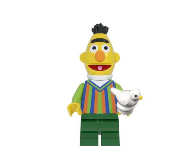 Bert Sesame Street Kids Tv Show Cartoon Custom Minifigures - $8.39