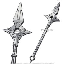 31.5” Foam Silver Short Spear Staff Rod Fantasy Video Game Cosplay Costu... - $350.42 MXN