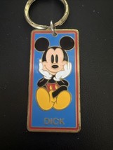 Disneyland Mickey Mouse “DICK” Name Keychain Keyring Vintage 90s - $109.46 MXN