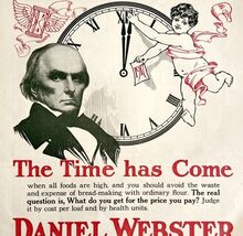 1916 Daniel Webster Flour Cherub Clock Advertisement Baking Ephemera 16 ... - $601.51 MXN