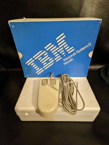 Vintage IBM Souris Pour Personnel Système / 2 Boite Balle Ps/2 6450350 - $93.78