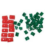 Vintage 1961 Monopoly 32 Houses And 12 Hotels Replacement Plastic Pieces - £2.96 GBP