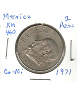 Mexico 1 Peso, 1970, Copper-Nickel, KM 460 - $1.36 CAD