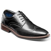 Men's Nunn Bush Centro Flex Wingtip Oxford Party Shoes Black 84983-001 image 4