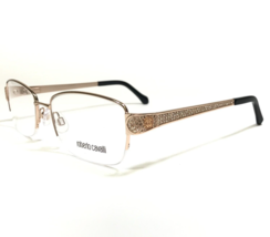 Roberto Cavalli Eyeglasses Frames Rotanev 946 A28 Gold Sparkly Crystal 54-17-135 - £96.96 GBP
