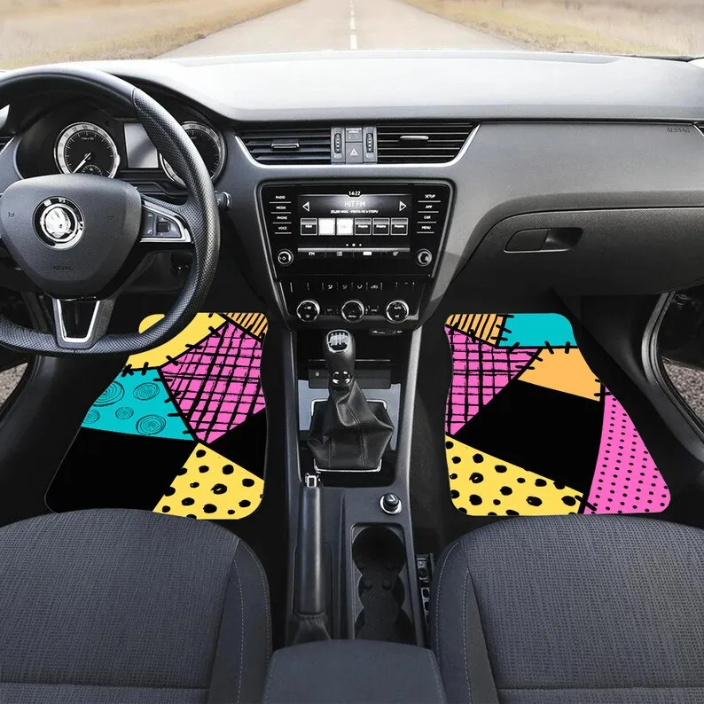 Sally stitches Car Mats,Sally patchwork dress floor mats,The Nightmare Before - £48.28 GBP