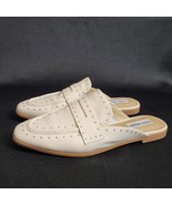 STEVE MADDEN Kendle Bone Studded Leather Mules 8.5 Excellent Condition S... - $44.66 CAD