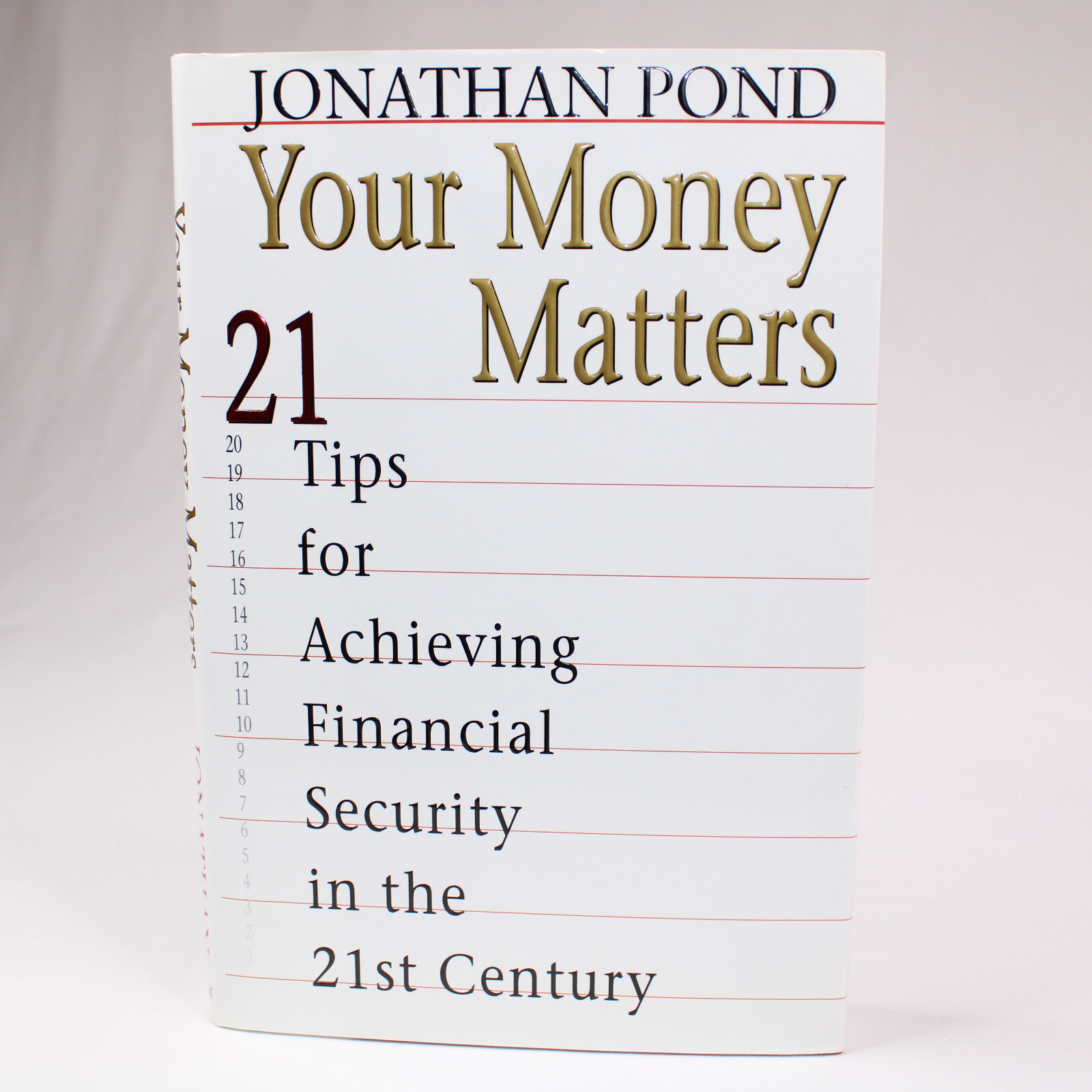 SIGNED YOUR MONEY MATTERS BY JONATHAN POND 21 Tips Hardcover Book With D... - $20.55