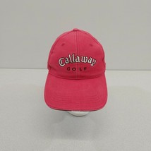 Callaway Golf Hat Men&#39;s Red Adjustable Strapback Baseball Hat Cap - $11.77