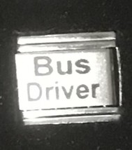 Bus Driver Laser Italian Charm Link 9MM K18 - £9.50 GBP