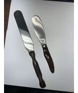Vintage Cutco Brown With Orange Swirl Spatula Spreader 1028+1068 USA - €26,04 EUR