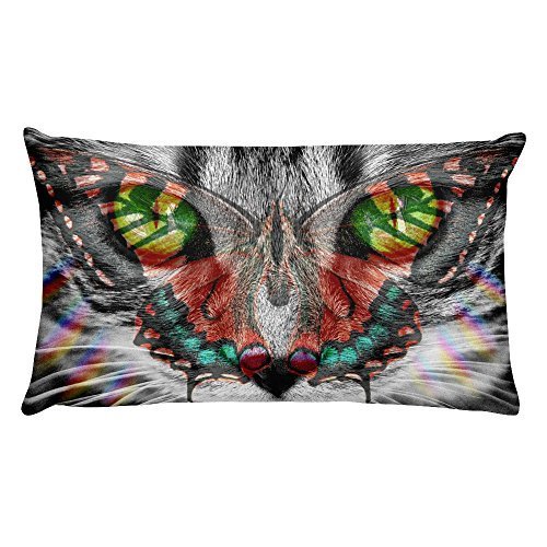 Cat Face Rectangular Throw Pillow - $24.75