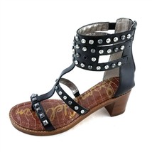 Circus by Sam Edelman Black Leather Studded Gladiator Sandals Womens 6 M - $49.32