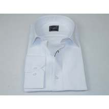 Men's Shirt By CASILA Turkey Cotton Blend Long Sleeves 502020-05 White Textured image 3
