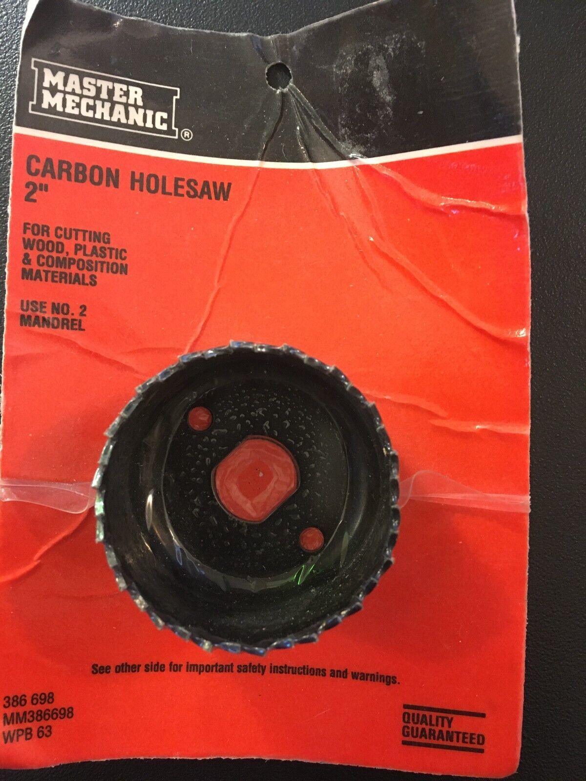Master Mechanic 2" Carbon Steel Hole Saw Holesaw - Made in USA - $12.45