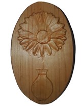 Handmade Carved Daisy in a Vase Wall Art Decor - €16,18 EUR