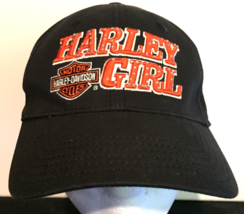 Harley Davidson hat women adjustable black 100% cotton embroidered - £10.70 GBP