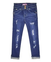 $48 Cutie Patootie Blueberry Yummy Wash Distressed High-Waist Jeans Size... - $10.26