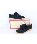 NOS Vtg 90s Streetwear Womens 9.5 Fringed Chunky Leather Platform Shoes ... - $1,840.81 MXN