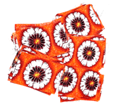 Vintage Barkcloth Fabric MCM Mod Bright Colorful Flower Power Lot Quilt ... - £47.96 GBP