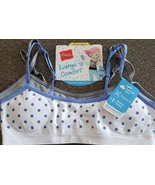 Two (2) Hanes Girls Bras ~ Adjustable Straps with Modesty Pads SMALL 6-6... - £8.84 GBP