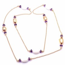 Bvlgari Bulgari Mediterranean Eden Sautoir 18k gold amethyst ceramic necklace - £7,034.11 GBP