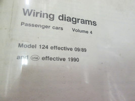 1990 Mercedes E Class Model 124 Electrical Wiring Diagrams Manual Volume 4 - $113.13