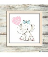 Baby elephant, canvas, acrylic colors, wall art, home decor - $100.00+