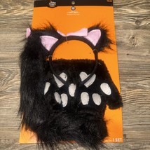 Hyde And Eek Adult Cat Set. Headpiece Tail Cuffs. New. - £13.53 GBP