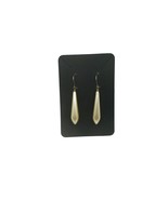 Teardrop Pearl Drop Earrings Ear Wires 1.5 in Drop - $19.79